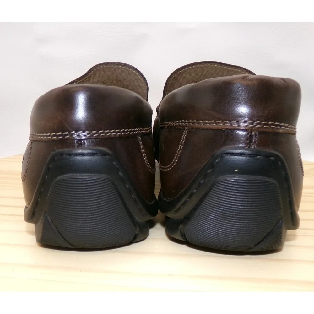 ECCO Leather Driving Shoes Loafers Mens Brown‎ Size 45 / US 11 - 11.5 Moccasins